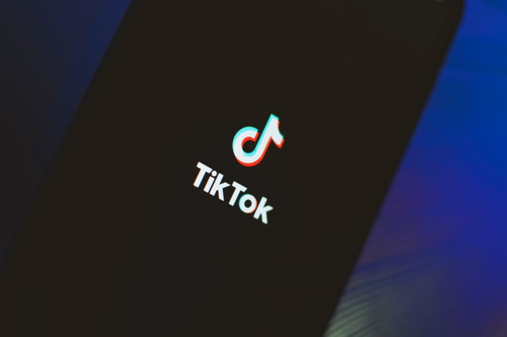 TikTok logo on phone