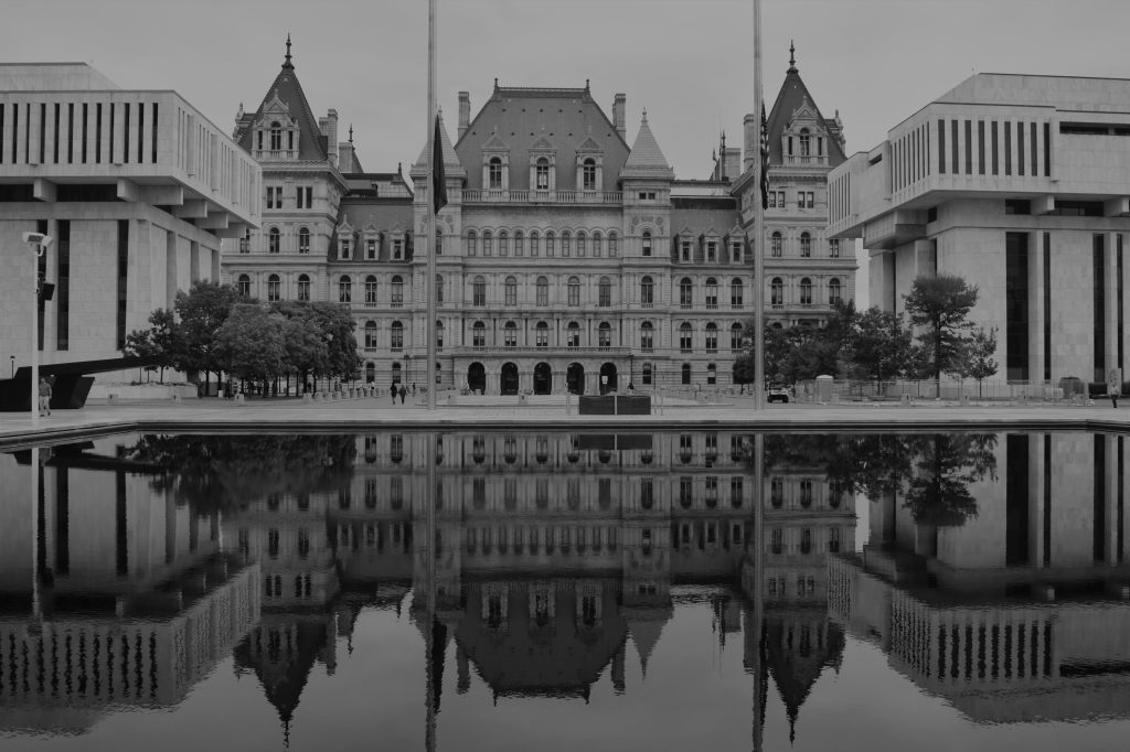 The NY State capitol building.