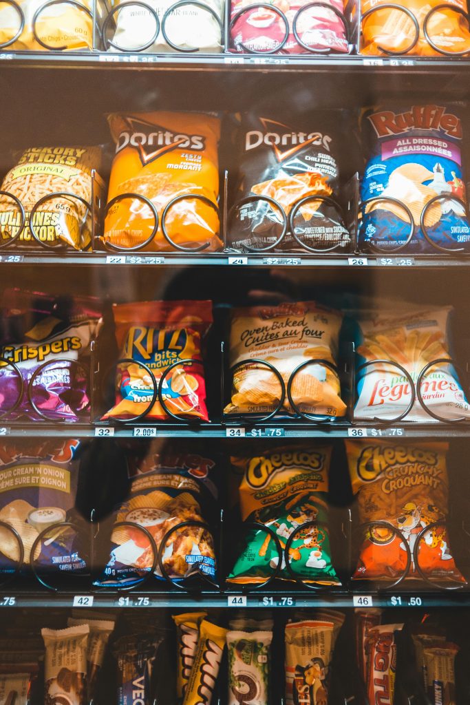 Vending Machine with snacks