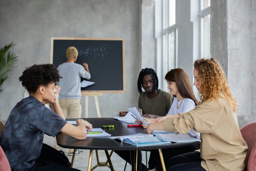 Students in a classroom