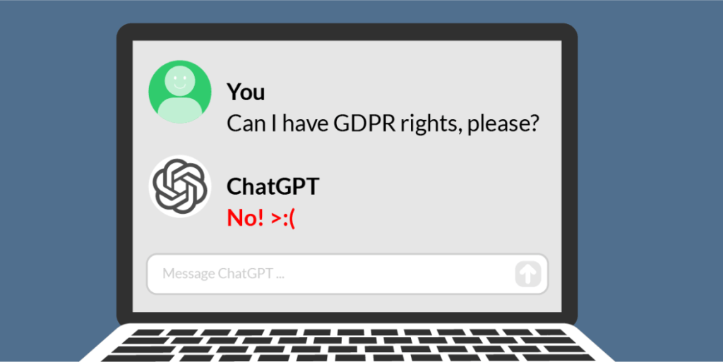 Image of a digital computer screen with a conversation between chatgpt and a user